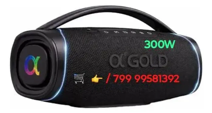 Som boombox 300 w gigante