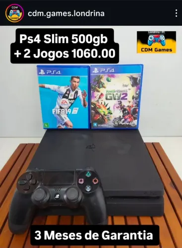 Ps4 Slim 500gb 1060.00 - Versão 13.52 - Não Aceito Oferta