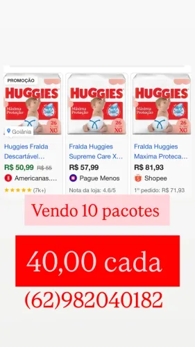 Frauda Huggies xg