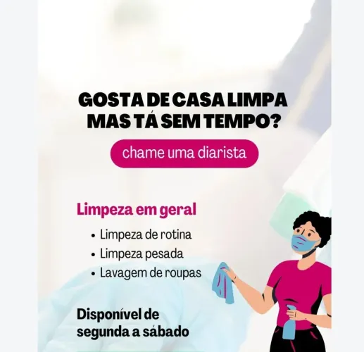 Diarista disponível