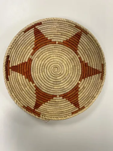 Cesta de palha Natural Artesanato Decoração de Casa