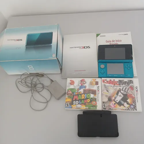 Nintendo 3ds completo com jogos, caixa e manual