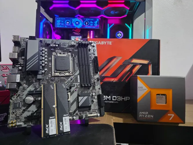 Kit Upgrade Ryzen 7 7800x3d B650m Gigabyte 2x8gb 5200mhz XPG
