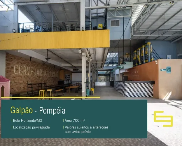 Galpão a venda no bairro Pompeia em Belo Horizonte