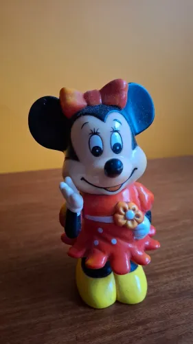 Minnie cofrinho de plástico, vintage