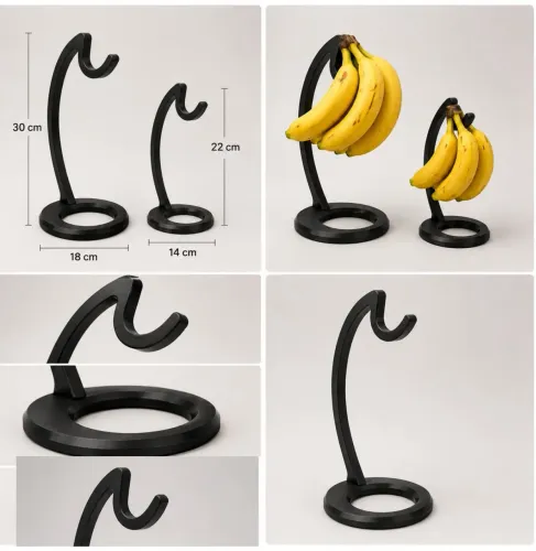 Suporte de mesa para cacho de bananas - organizador de frutas