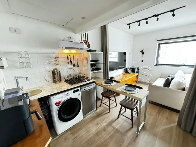 Studio Le Premier para locação com 29m² e 1 vaga de garagem no Jardim Paulista.