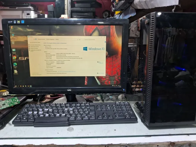 PC completo tela 20 polegadas gabinete i3 8oitava geração hd 1terabaite 4giga de memória r