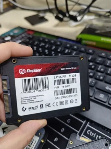 SSD 512GB KingSpec + Caddy p/ Notebook