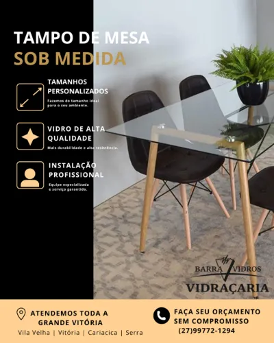 TAMPO DE MESA SOB MEDIDA