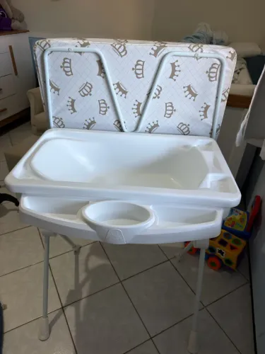 Banheira Galzerano Classic com trocador + redutor anatômico para banho