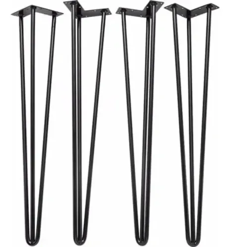 kit com 6 pés de mesa - hairpin leg [ENTREGA GRATIS] PARAFUSOS DE BRINDE
