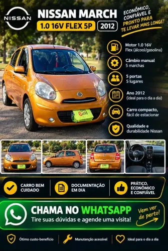 Nissan March 1.0 16V Flex Fuel 5P 2012
