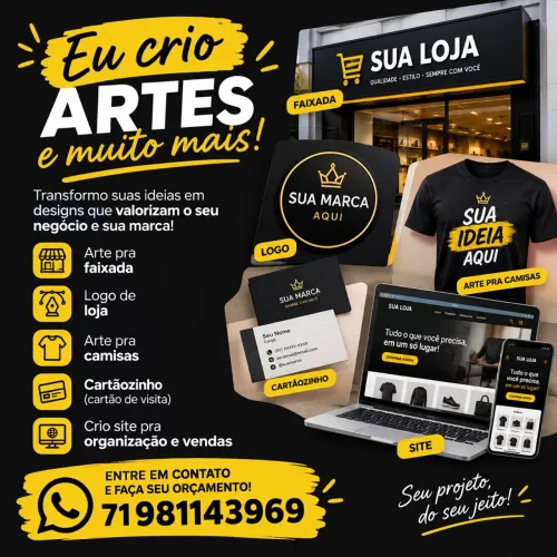 Faço sua arte ou crio seu site