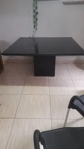 Mesa Tampo de Vidro Fumê