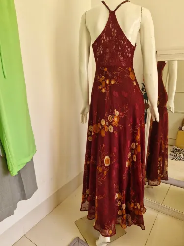 Vestido de seda