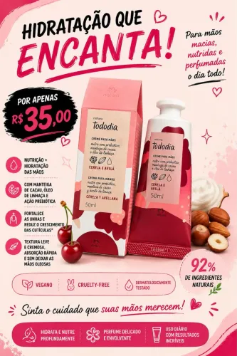NATURA CREME PARA AS MAOS
