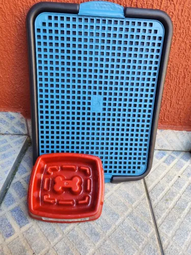 Sanitário canino + comedouro inteligente
