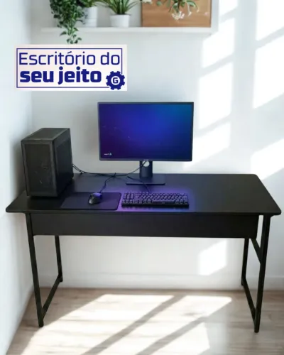 Mesa para Computador Reforçada 1,1m NOVA Escrivaninha Multiuso Notebook Estudo Escritório