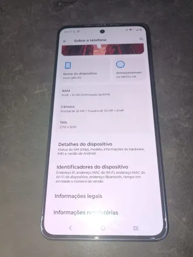 Moto g86 256gb 8gb+16 ram bost 5g funcionando perfeitamente 2 Chips 