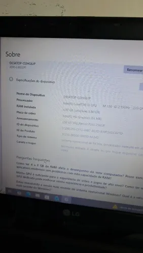 Not LG 14 pole SSD256 e resfriador com Led + periféricos 