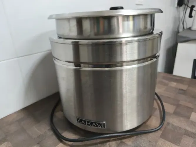 Sopeira Eletrica 10 litros Zahav ATS 1011 Inox 220V para Restaurantes e afins