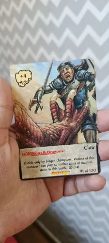 Carta Spellfire Dungeons & Dragons 1996 - Dragon Cult Claw 91/100