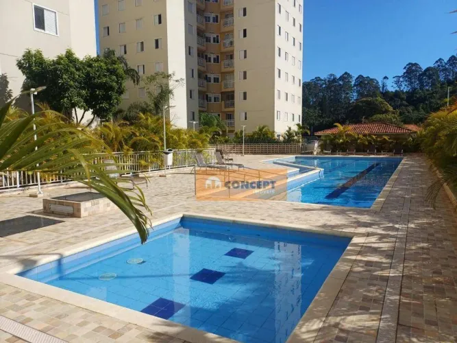 Apartamento com 3 dormitórios para alugar, 63 m² por R$ 2.972,00/mês - Mogi Moderno - Mogi