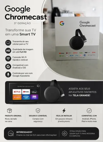 Google Chromecast - seminovo