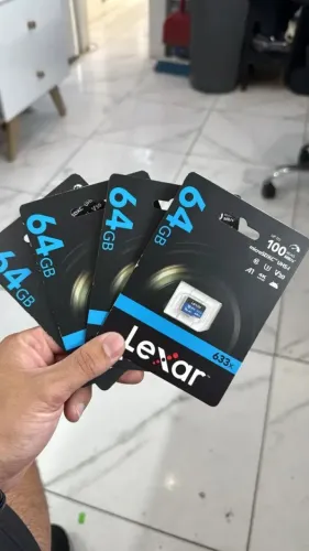 Cartão de memória Lexar 64GB com alta performance e rapidez Original