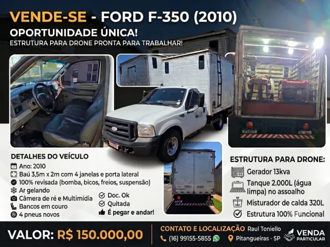 Caminhão F-350 2010 preparado para Drone !