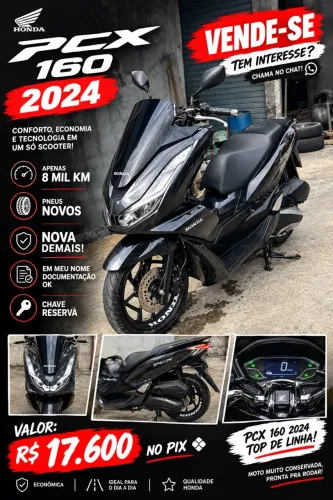 PCX 2024 160 apenas 8 mil km
