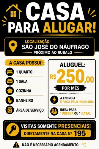 Alugo casa