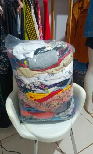 Fardo 83 peças Infantil unissex 10 ao 16 para bazares