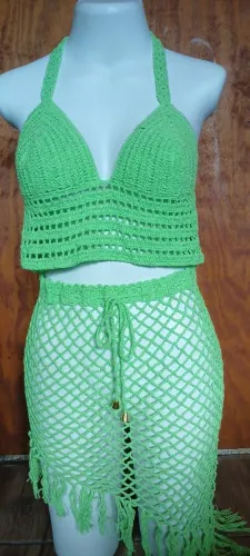 Conjunto em crochê 