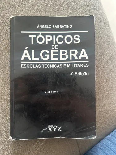 Tópicos de Algebra da capa preta 3ª edição Volume 1 da