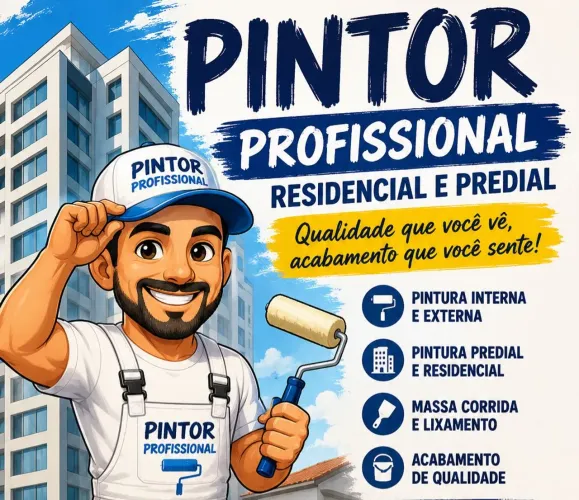 PINTOR PROFISSIONAL RESIDENCIAL E PREDIAL EM ALTURA