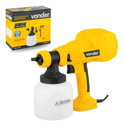 Pistola Elétrica Para Pintura Vonder 400w Hvlp Pev400 Profissional