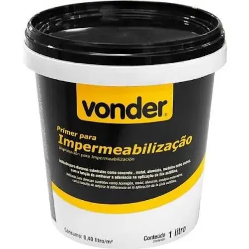 Primer para Impermeabilização Vonder 1L - Novo e Pronta Entrega