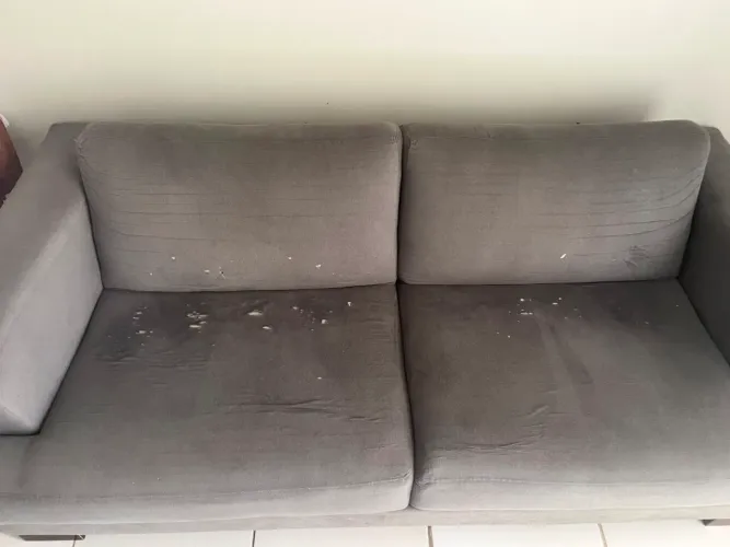 Sofá 3 lugares cor cinza