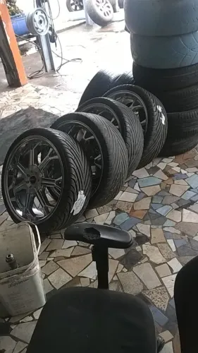 rodas aro 20 cromadas com pneus praticamente novos