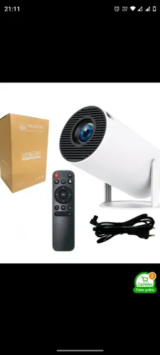 Projetor smart portátil. Com wi-fi