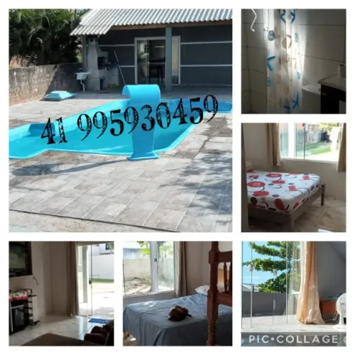 CASA COM PISCINA NO BALNEARIO STA TEREZINHA 1 QUADRA DO MAR
