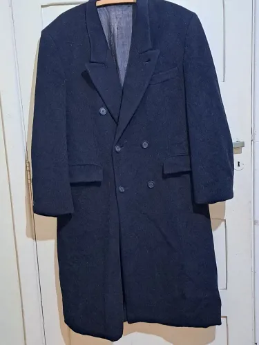 Sobretudo vintage preto
