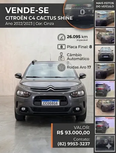 Citroen C4 Cactus Shine 1.6 16V Flex Aut. 2023