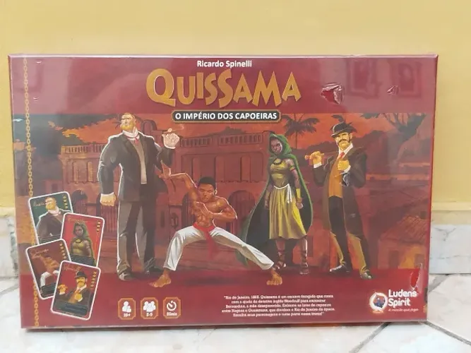 Jogo de tabuleiro Quissama - O Império dos Capoeiras (lacrado)