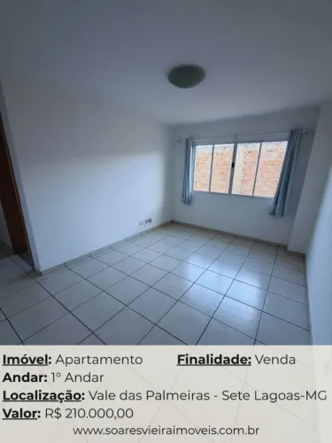 Apartamento à venda no Vale das Palmeiras - Sete Lagoas/MG