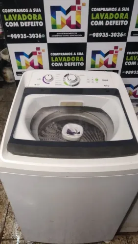 Máquina de lavar Consul 12kg, funcionando perfeitamente com garantia de 3 meses