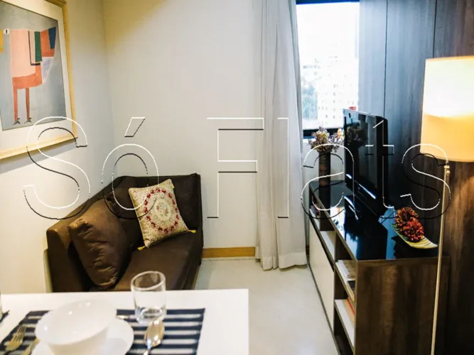 Apartamento mobiliado à venda Vila Mariana com vaga Flat Tsue Bienal