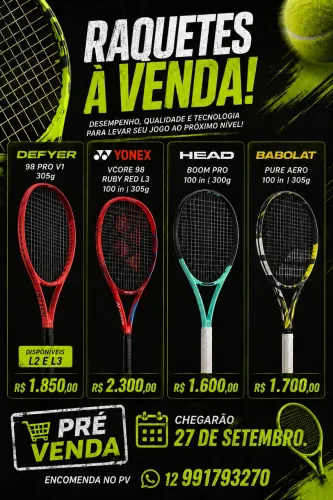 Raquetes de tênis